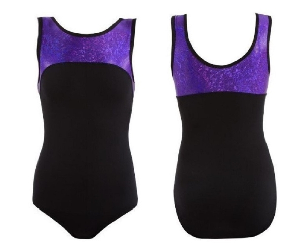 Star Leotard Girls Party Purple - Hidden Identity Costumes & Dancewear